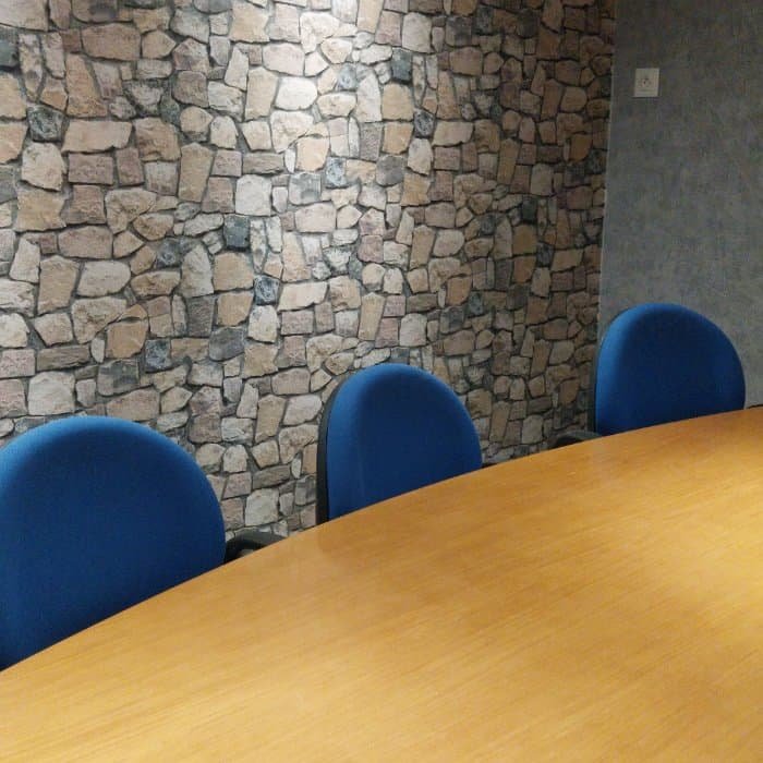 bureau nomade avec bureau ovale 6 places